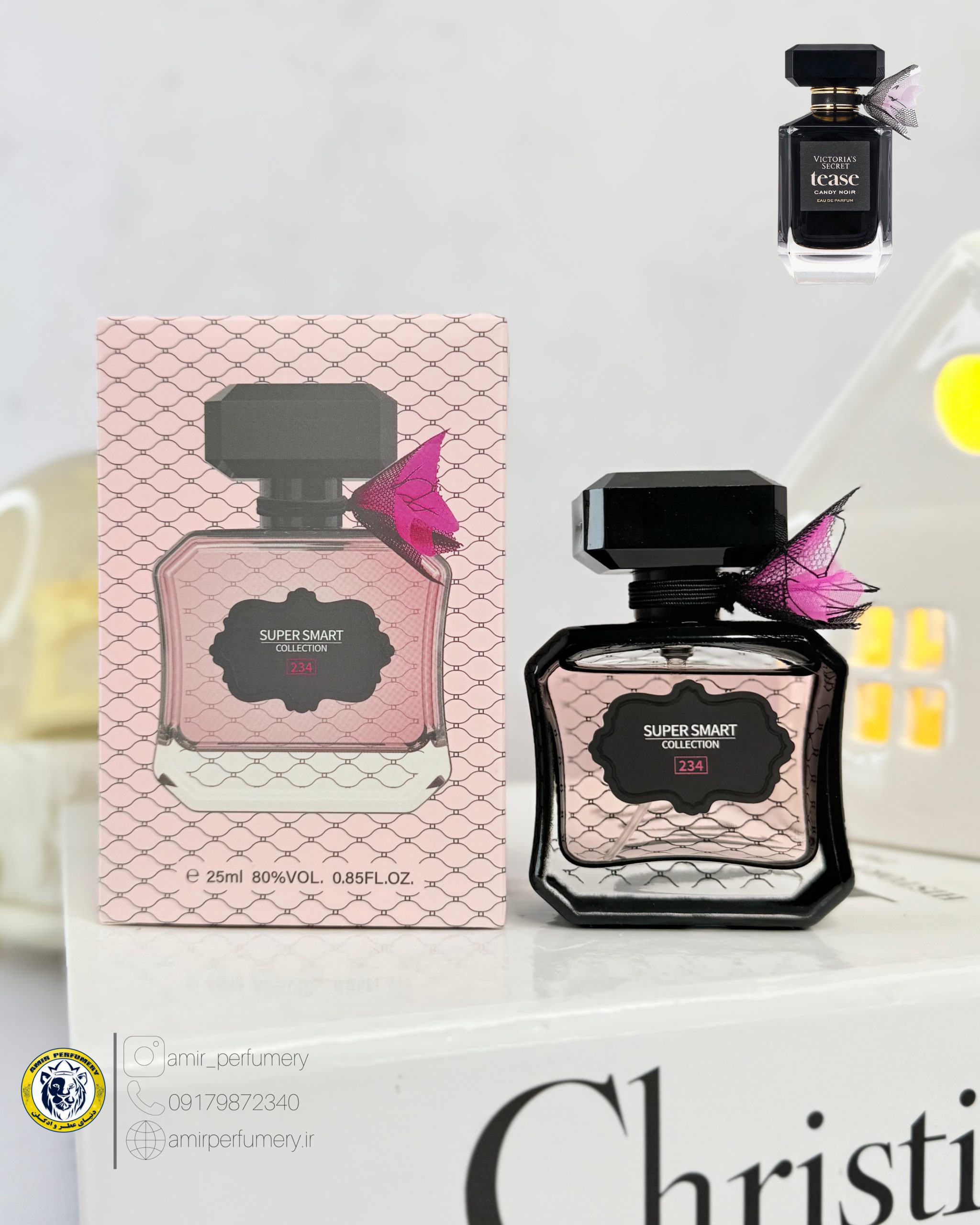 عطر ادکلن ویکتوریا سکرت تیس کندی نویر ۲۵ میل مینی سوپر اسمارت کالکشن